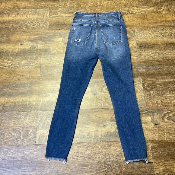 Abercrombie & Fitch High Rise Super Skinny Ankle Jeans 27/4R Curve Love Button - Picture 5 of 8